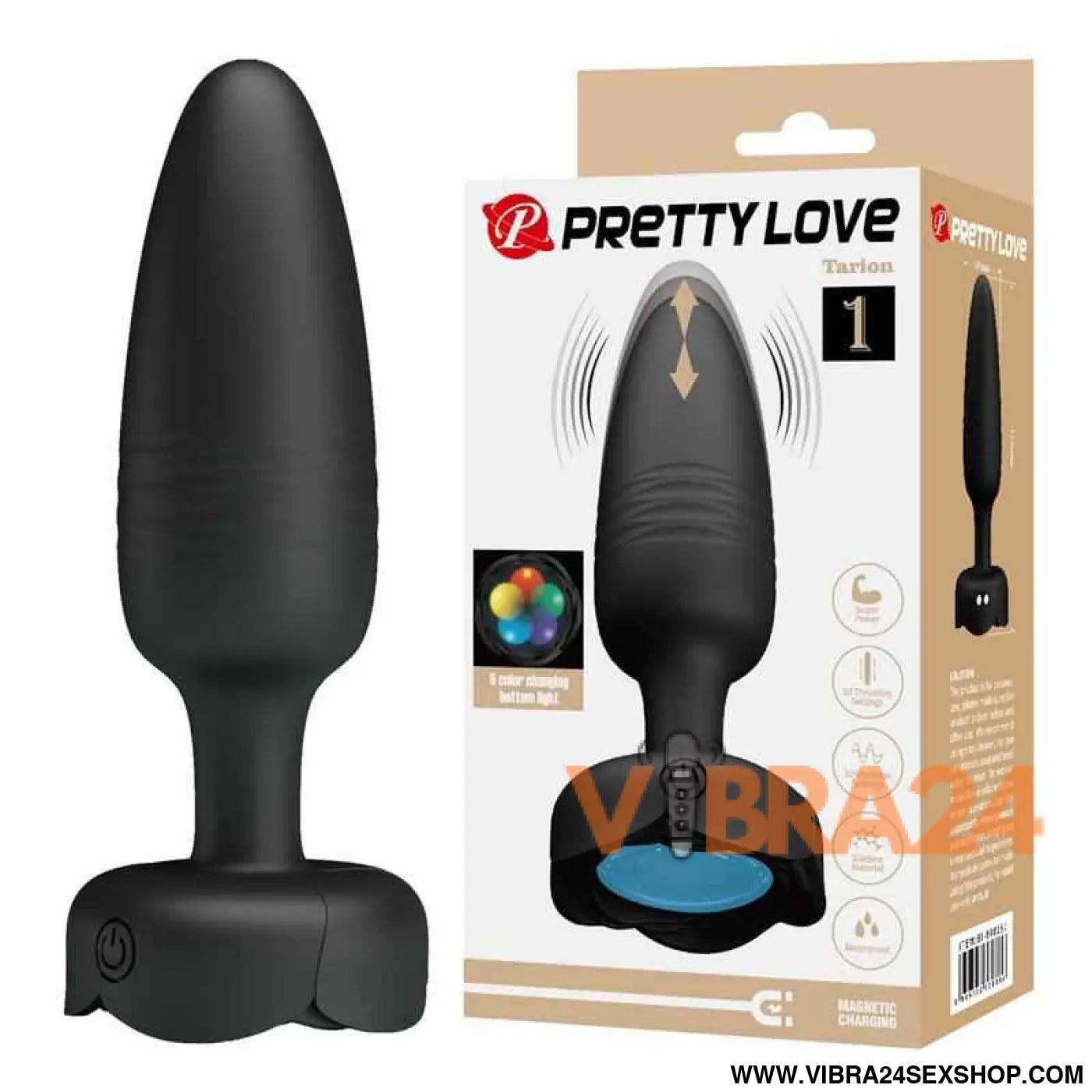 Tarion Butt Plug with Vibration and Thrusting