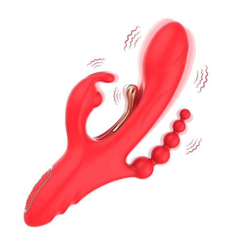 Tickler Rabbit Vibrator with Anal Beads