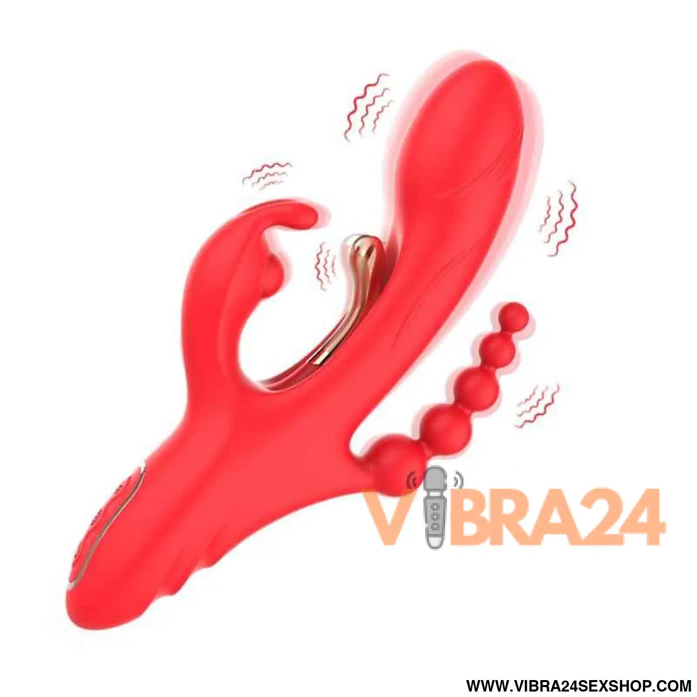 Tickler Rabbit Vibrator with Anal Beads