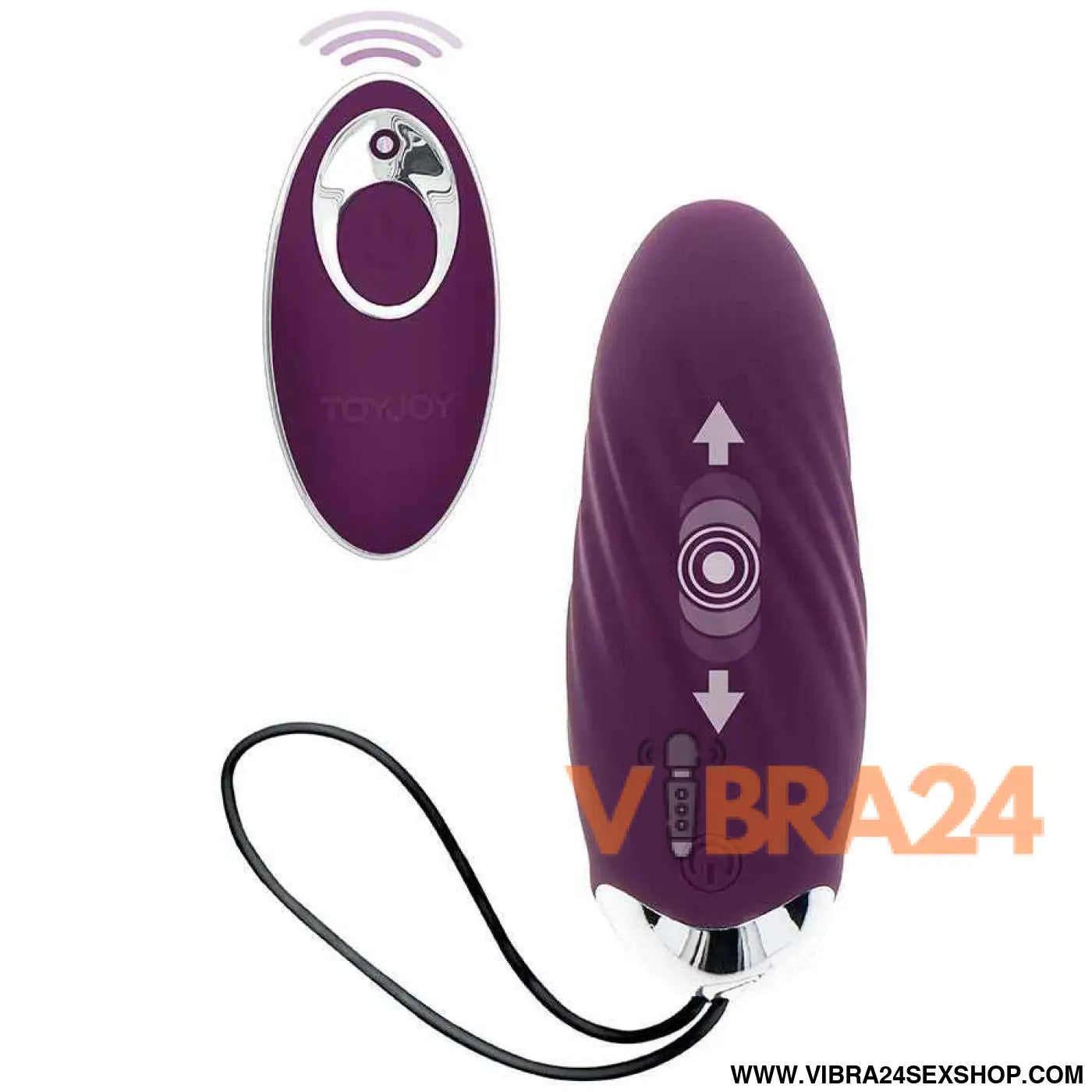 TOYJOY - FELICIDADE KNOCK EGGSTAVAGANT VIBRADOR CONTROLE REMOTO ROXO