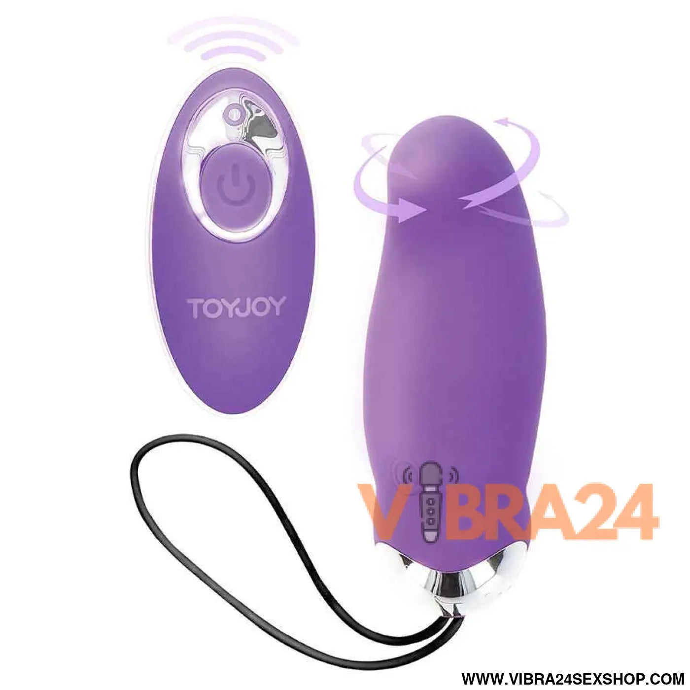 TOYJOY - FELICIDADE MEU ORGASMO EGGSPLODE VIBRADOR ROXO CONTROLE REMOTO