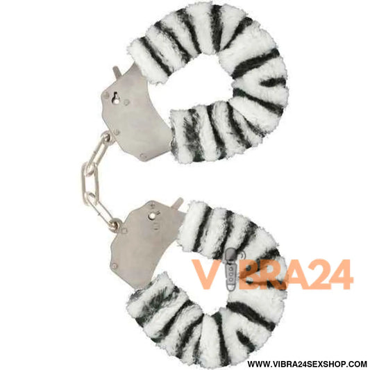 TOYJOY - PUNHOS FURRY FUN BONDAGE ZEBRA