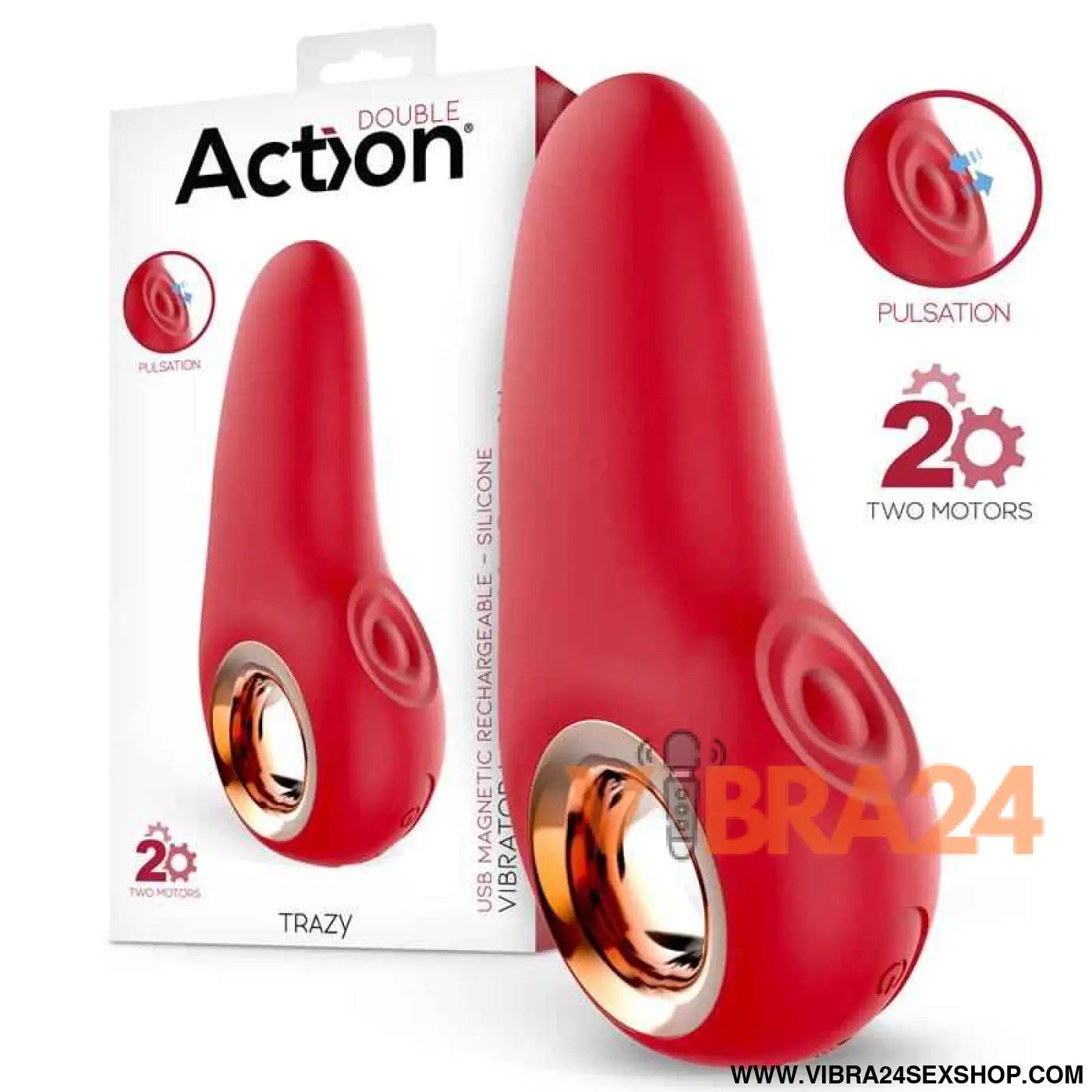 Trazy Stimulator with Pulsation Ergonomic USB