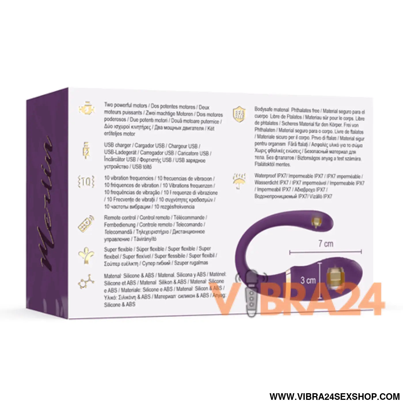 TREASURE - Vibrador Duplo Controle Remoto Merlin
