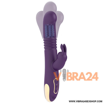 TREASURE - Vibrador Rabbit Rotativo Bastian Up & Down com Controle Remoto WATCHME