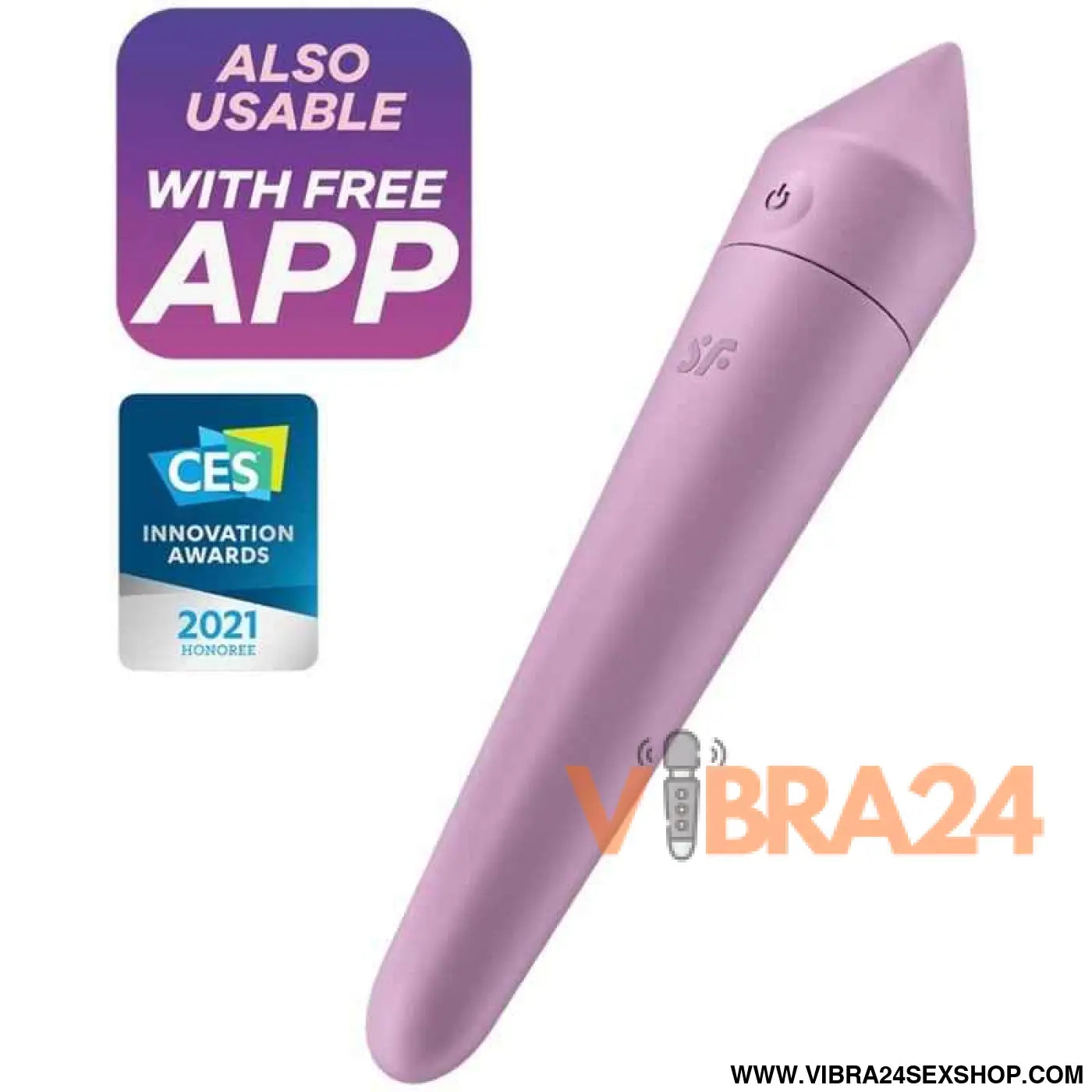 Ultra Power Bullet 8 Vibrating with APP Lilac