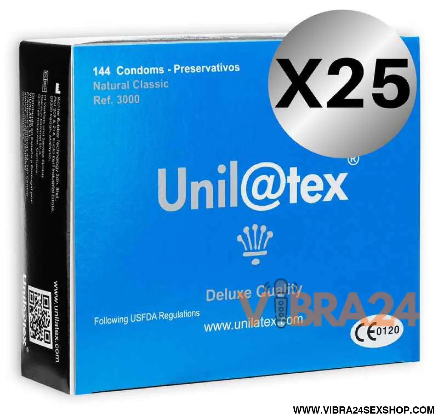 UNILATEX - CONSERVANTES NATURAIS PACK 25 X 144 UNIDADES