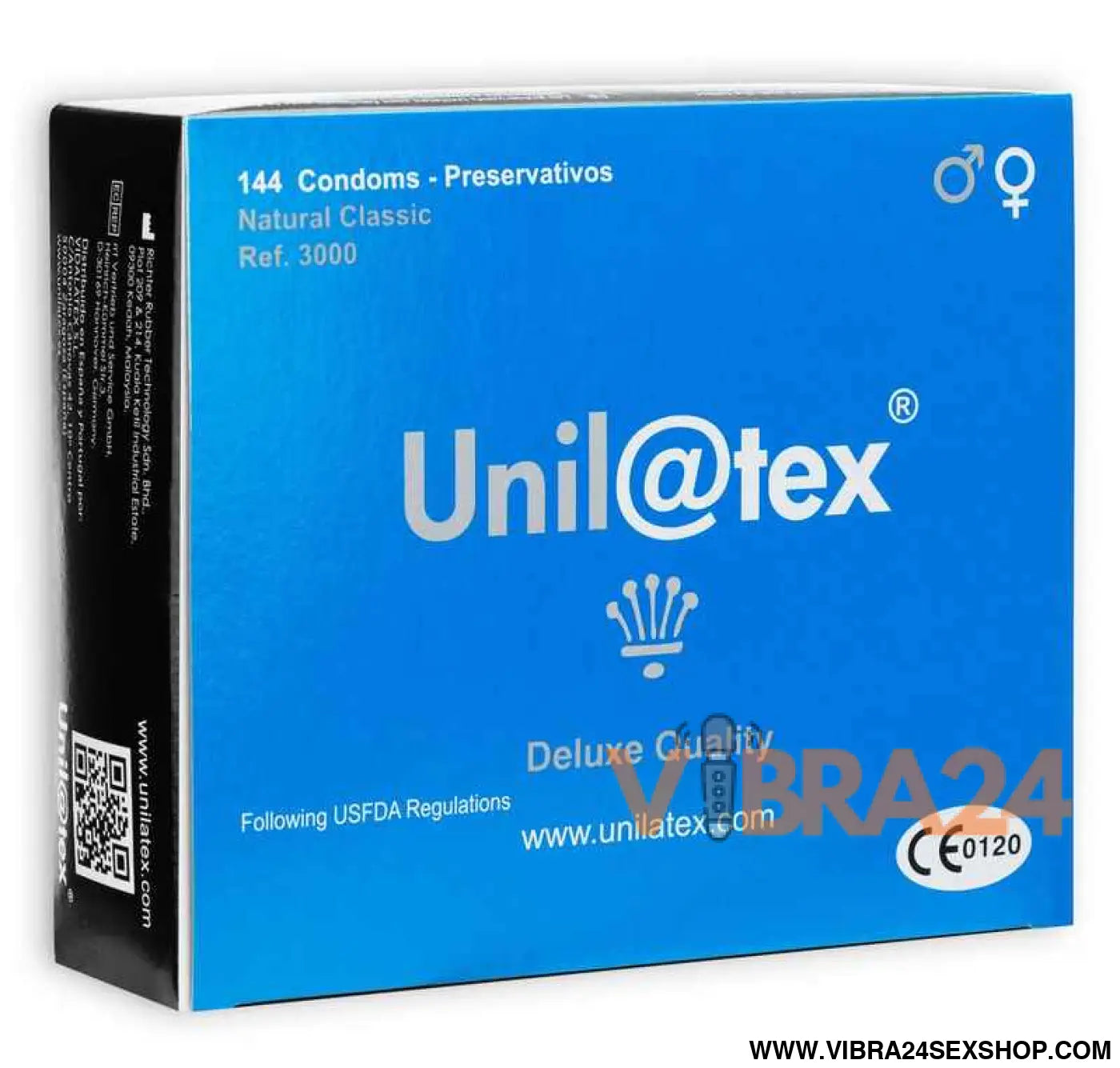 UNILATEX - PRESERVATIVOS NATURAIS 144 UNIDADES