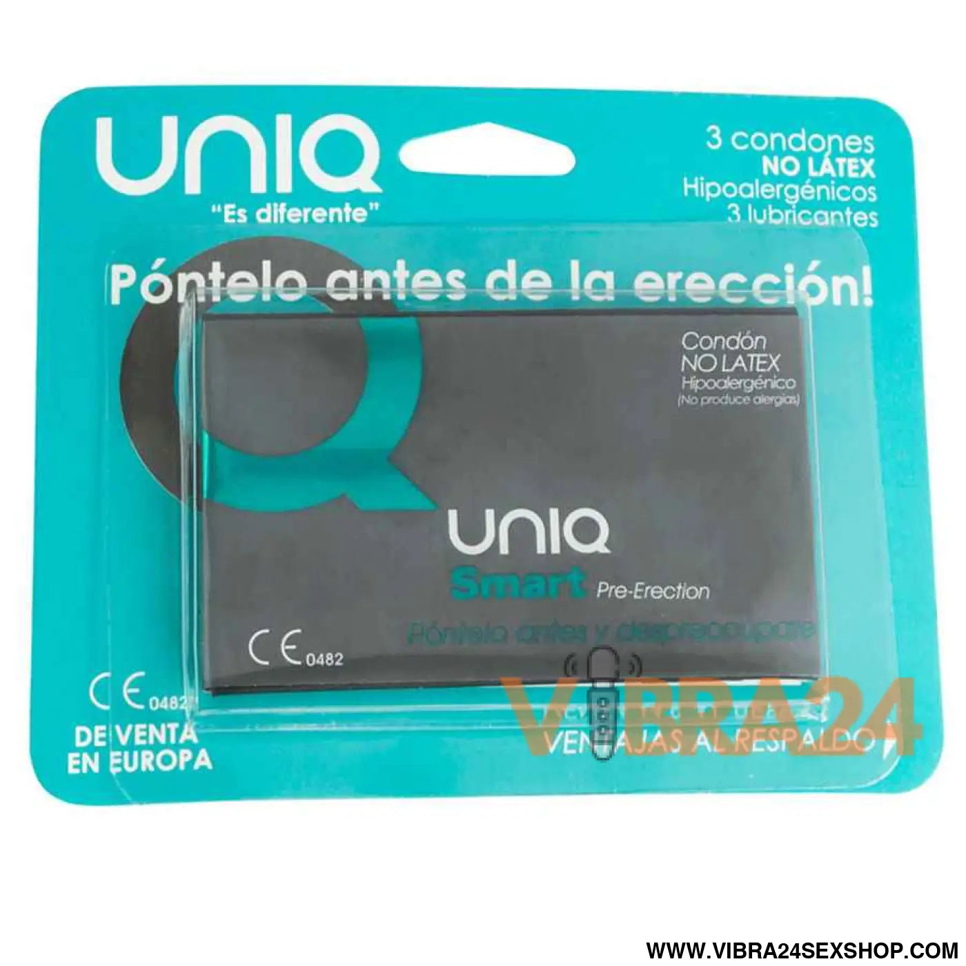 UNIQ - SMART LATEX FREE PRE-ERECTION CONDOMS 3 UNITS