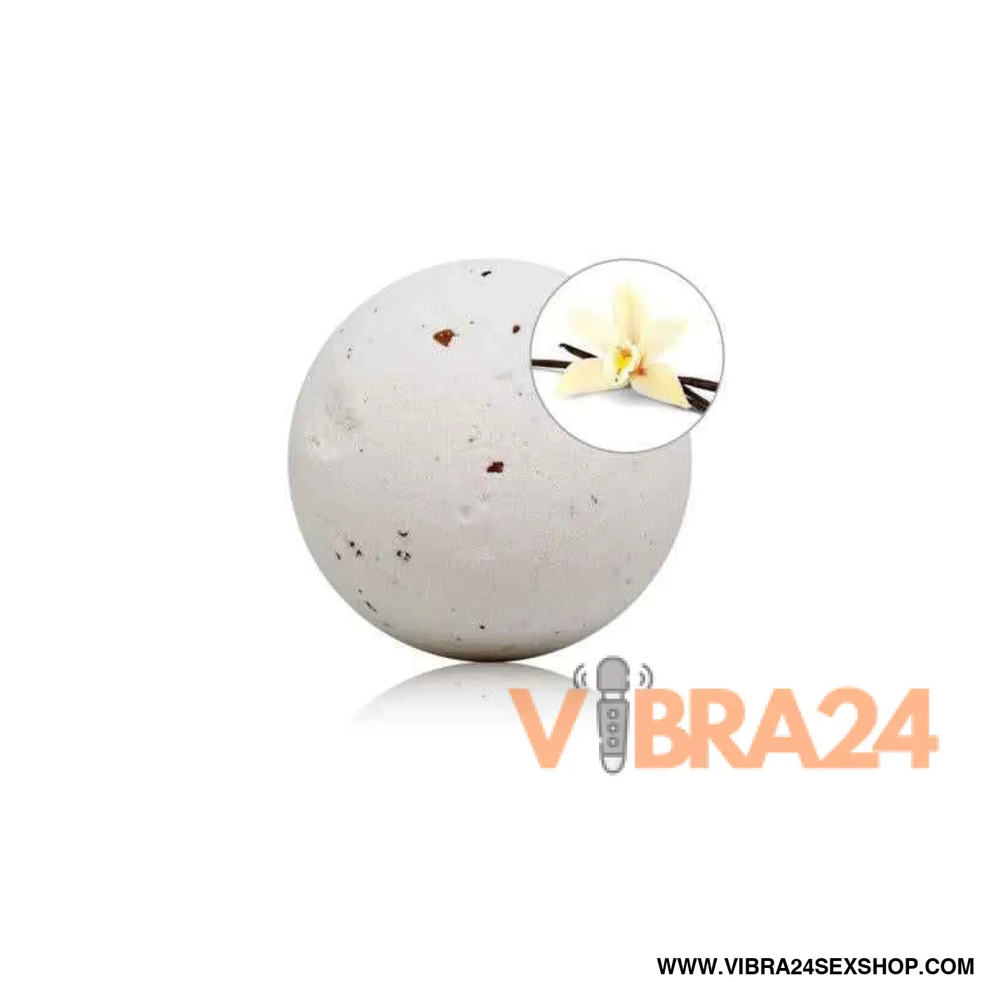 Vanilla Scented Bath Bomb with Rose Petals 150 gr
