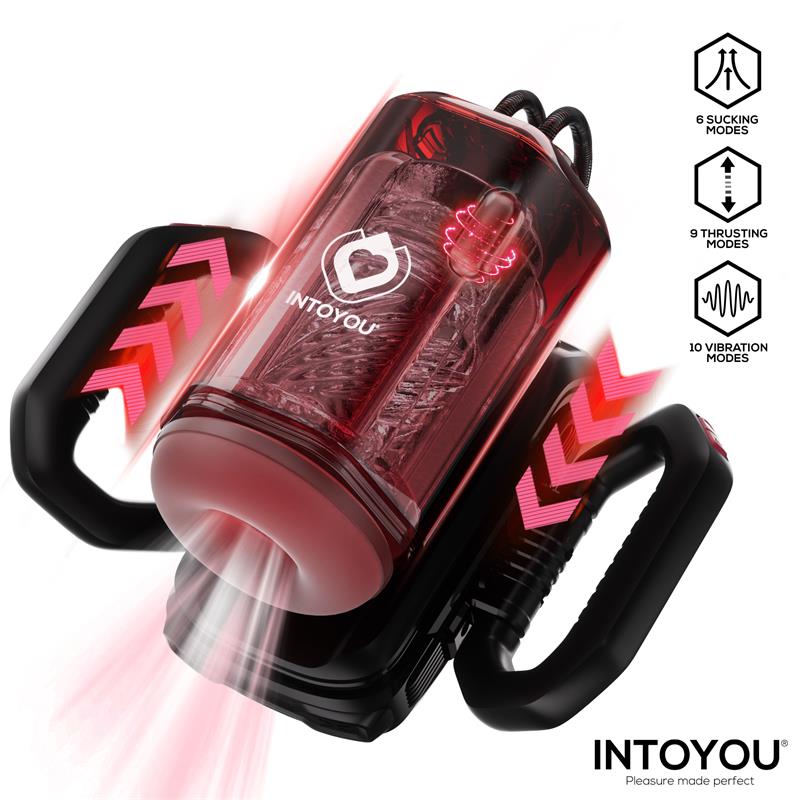 Intoyou – Vexor: Masturbador Automático 3 em 1 com Sucção, Movimento e Vibração para Experiências Personalizadas