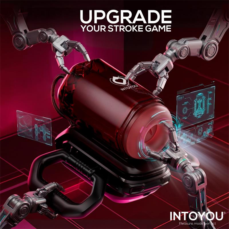 Intoyou – Vexor: Masturbador Automático 3 em 1 com Sucção, Movimento e Vibração para Experiências Personalizadas