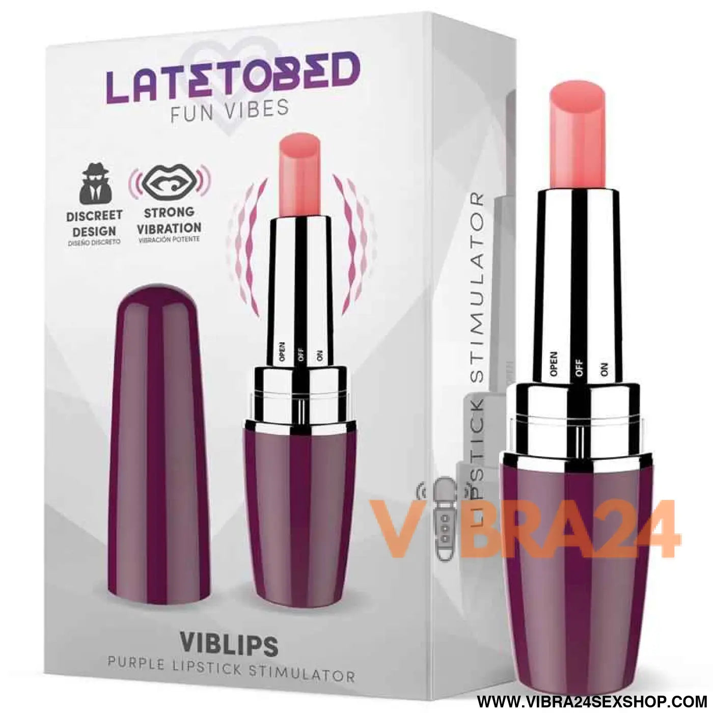 Viblips Lipstick Stimulator Purple