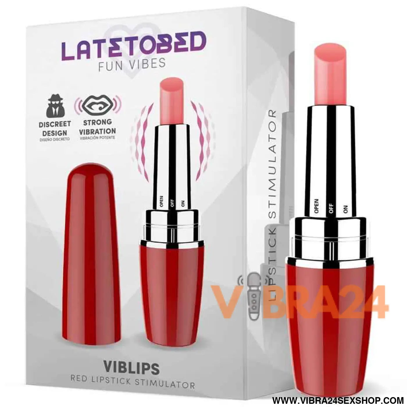 Viblips Lipstick Stimulator Red
