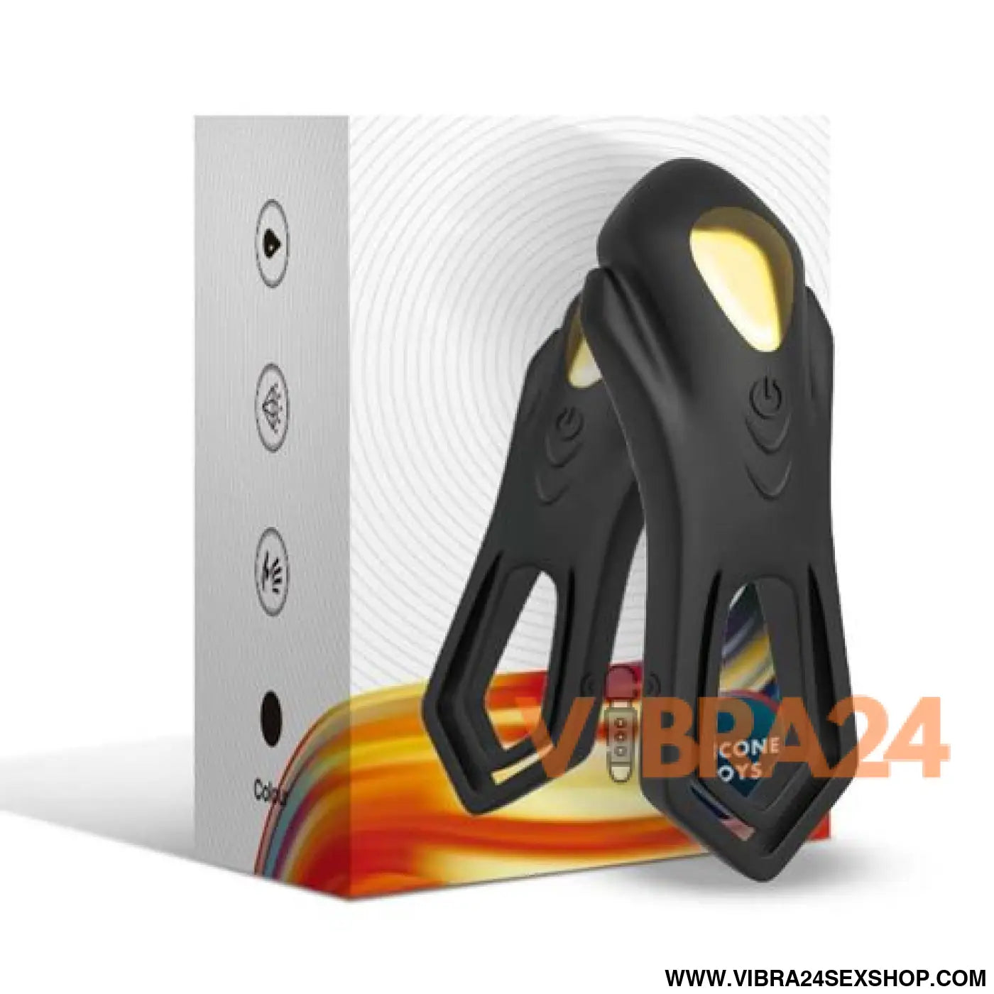 Vibrador Anel Duplo Controle Remoto Armony Roadster Preto