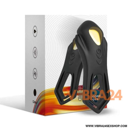 Vibrador Anel Duplo Controle Remoto Armony Roadster Preto