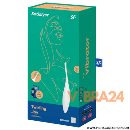 Vibrador Clitoriano Satisfyer Twirling Joy Tip Branco