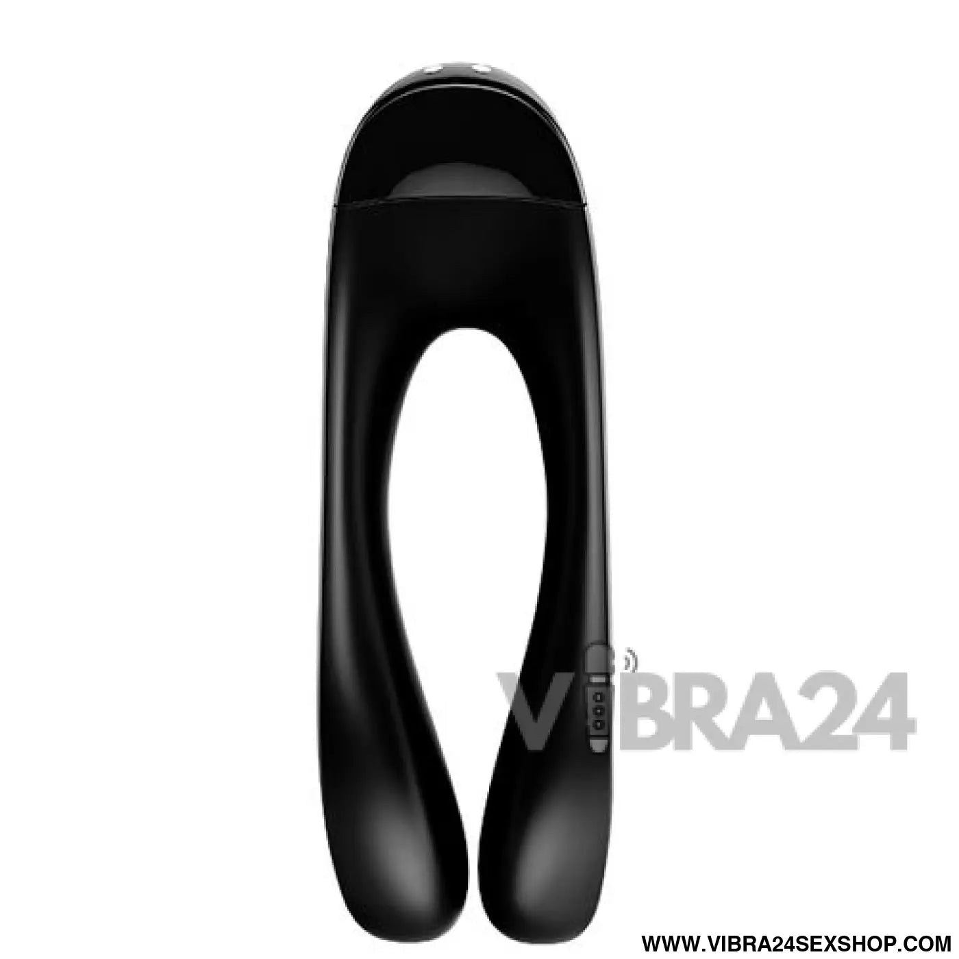 Vibrador de Dedo Preto Satisfyer Candy Cane para Prazer Intenso
