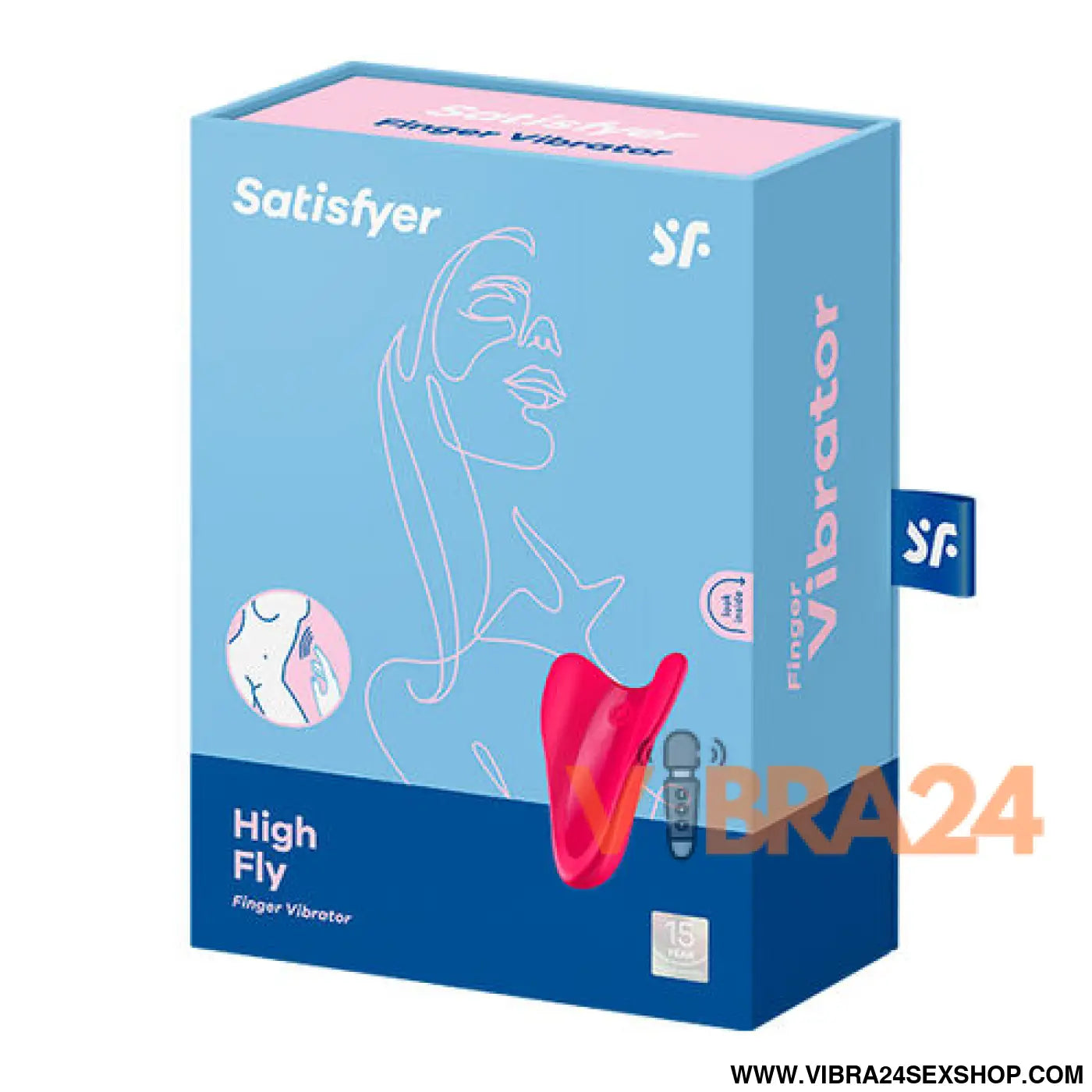 Vibrador de Dedo Satisfyer High Fly Fúcsia - Prazer Intensificado