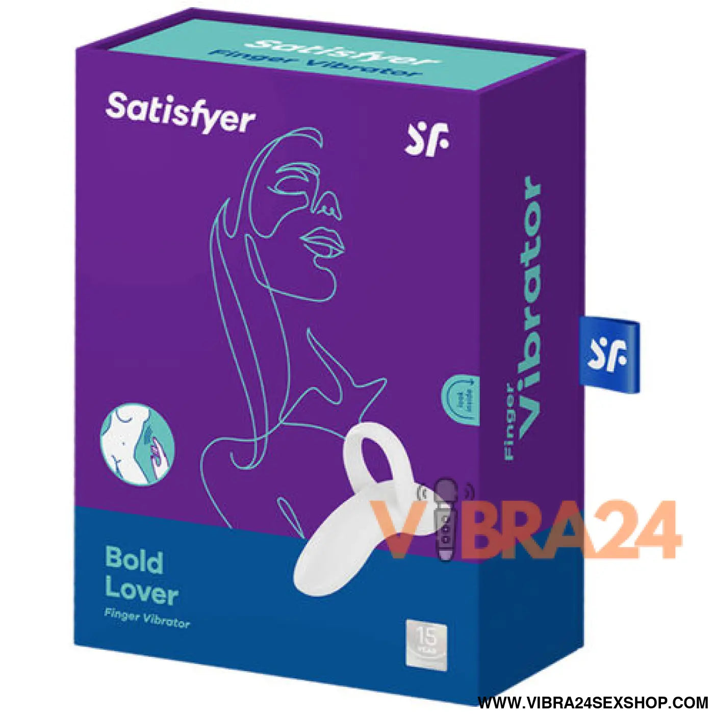 Vibrador Dedo Satisfyer Bold Lover Branco – Prazer Intenso ao Seu Alcance
