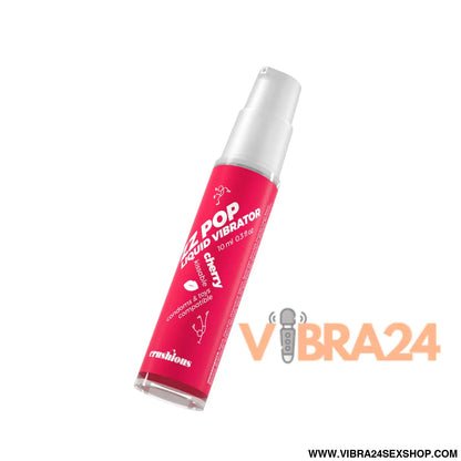VIBRADOR LÍQUIDO ZZ POP COM AROMA CEREJA 10ML CRUSHIOUS