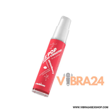 VIBRADOR LÍQUIDO ZZ POP COM AROMA MORANGO 10ML CRUSHIOUS