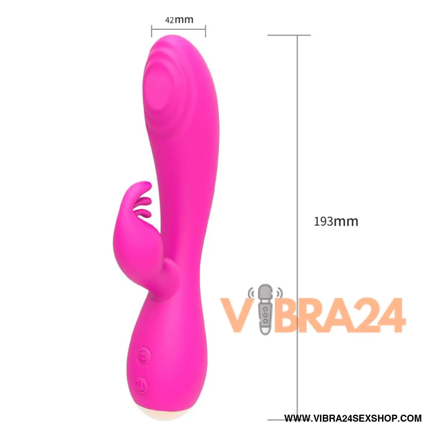 Vibrador Mágico Coelho Fúcsia com Pulsação