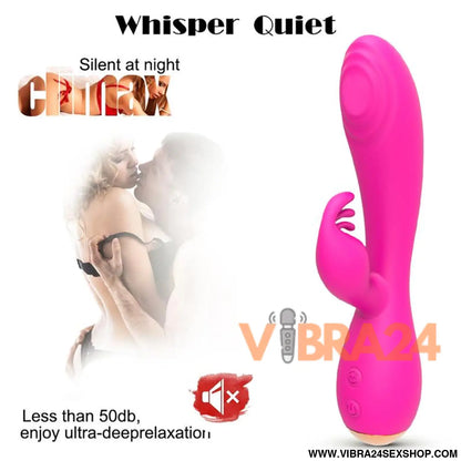 Vibrador Mágico Coelho Fúcsia com Pulsação