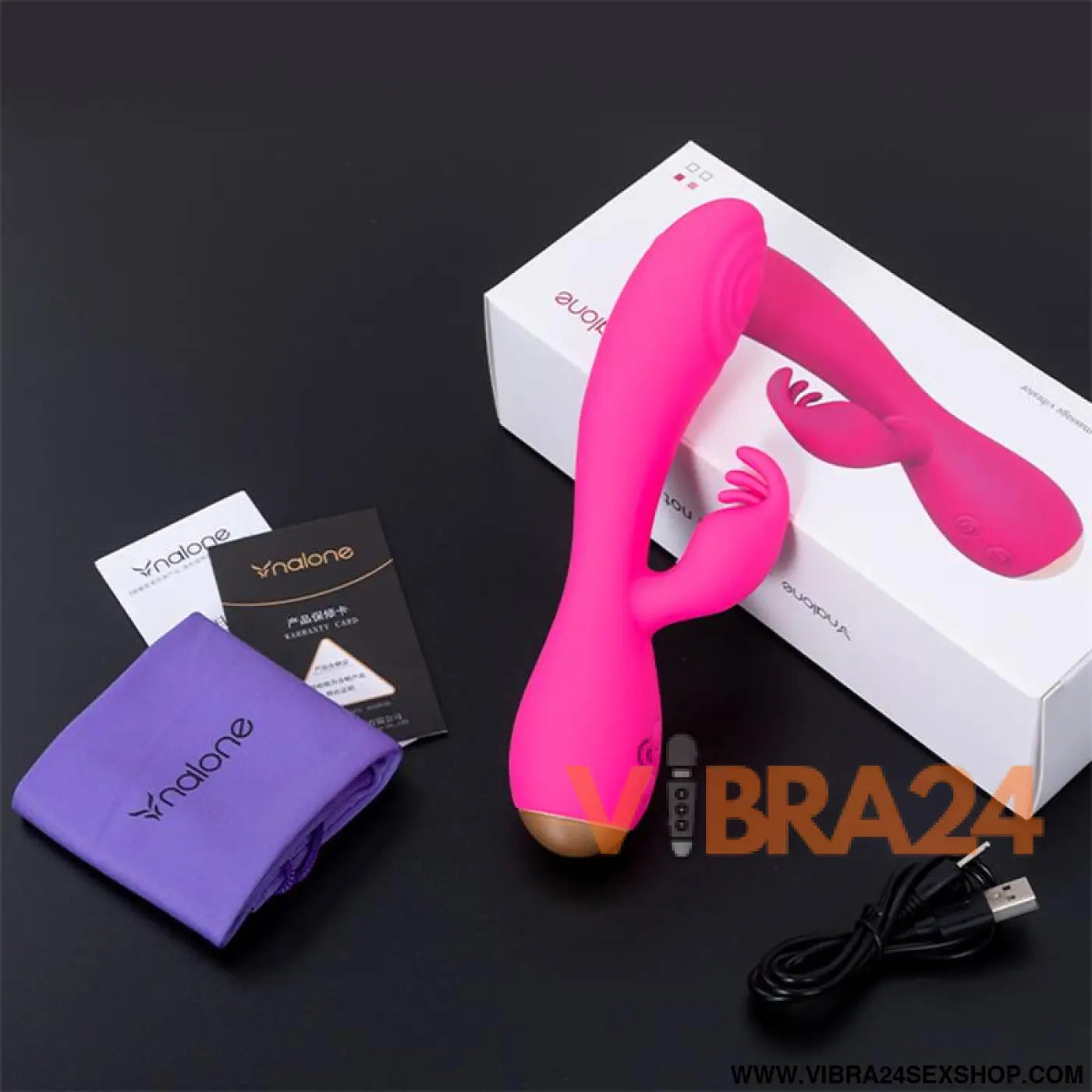 Vibrador Mágico Coelho Fúcsia com Pulsação