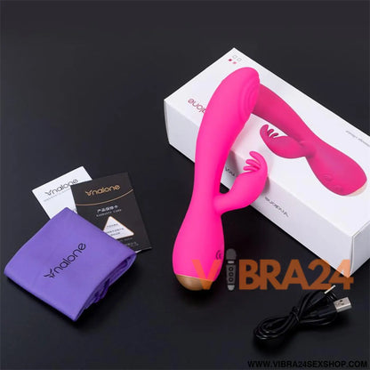 Vibrador Mágico Coelho Fúcsia com Pulsação