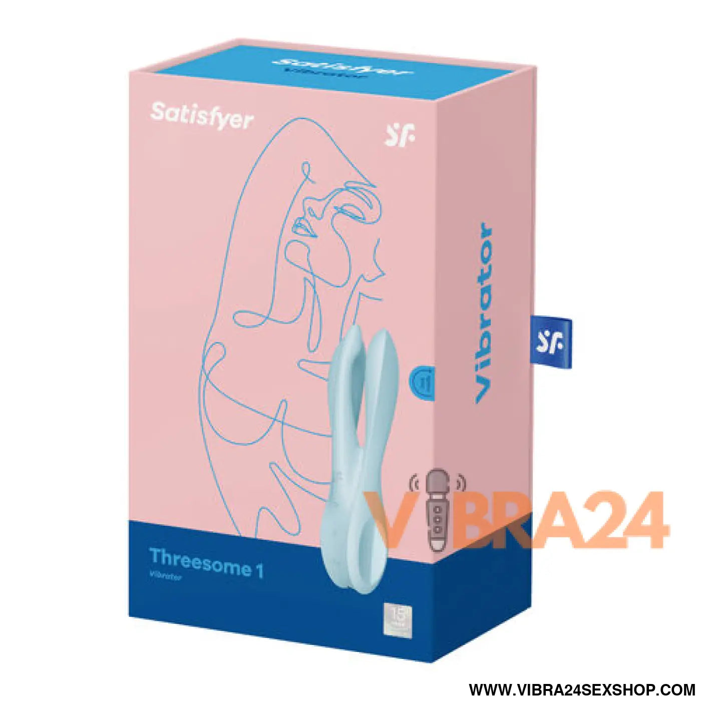 Vibrador Satisfyer Threesome 1 Azul: Prazer Triplo para Momentos Inesquecíveis