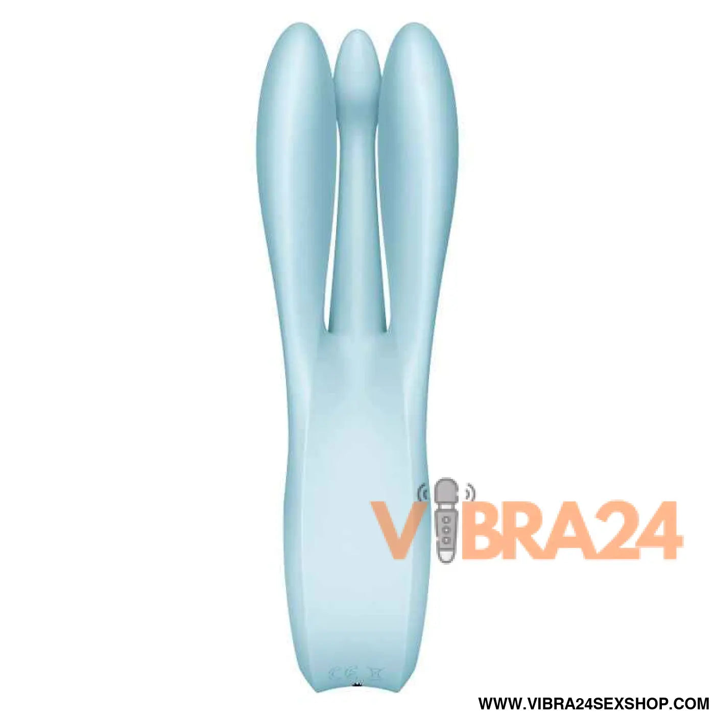 SATISFYER - VIBRADOR THREESOME 1 AZUL - VIBRA24 SEXSHOP