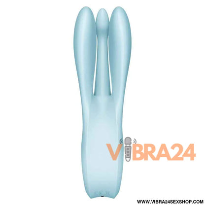 Vibrador Satisfyer Threesome 1 Azul: Prazer Triplo para Momentos Inesquecíveis