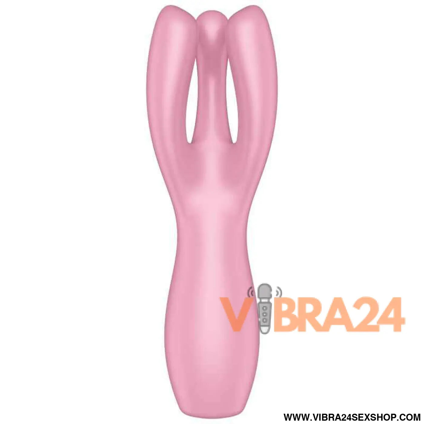 SATISFYER - VIBRADOR THREESOME 3 ROSA - VIBRA24 SEXSHOP