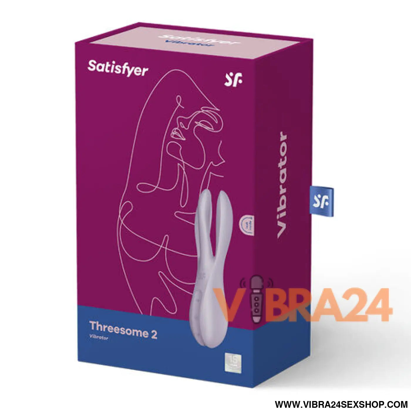 Vibrador Threesome 2 Satisfyer em Violeta - Prazer Três Dimensões