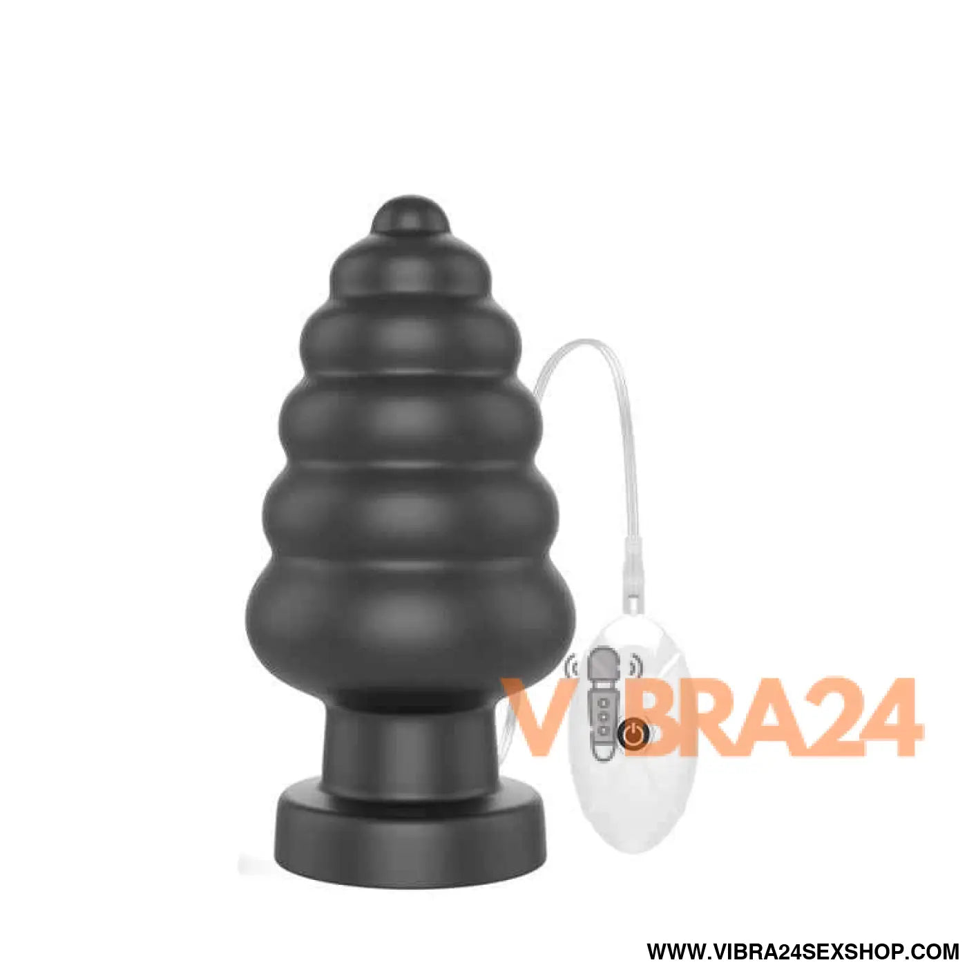 Vibrating Anal Plug King Sized 7 Black