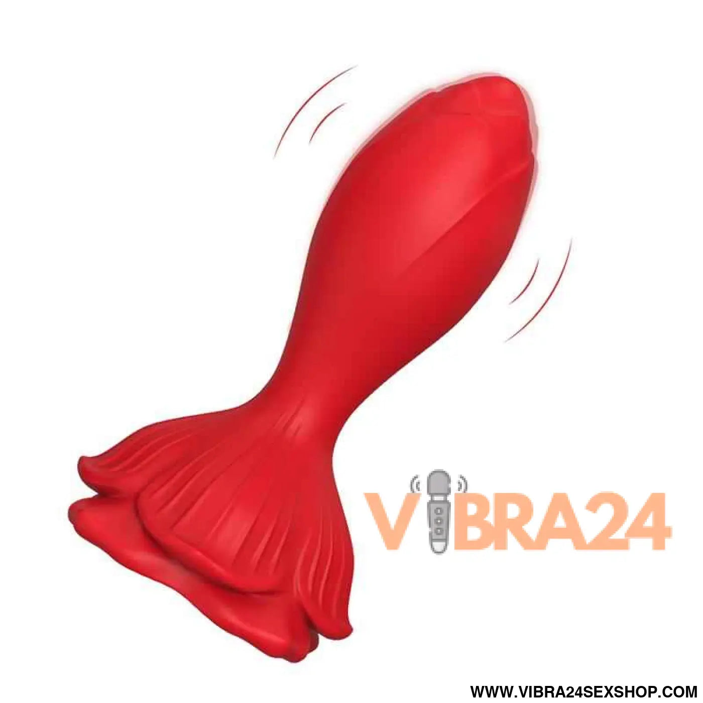 Vibrating anal plug with Rose Base