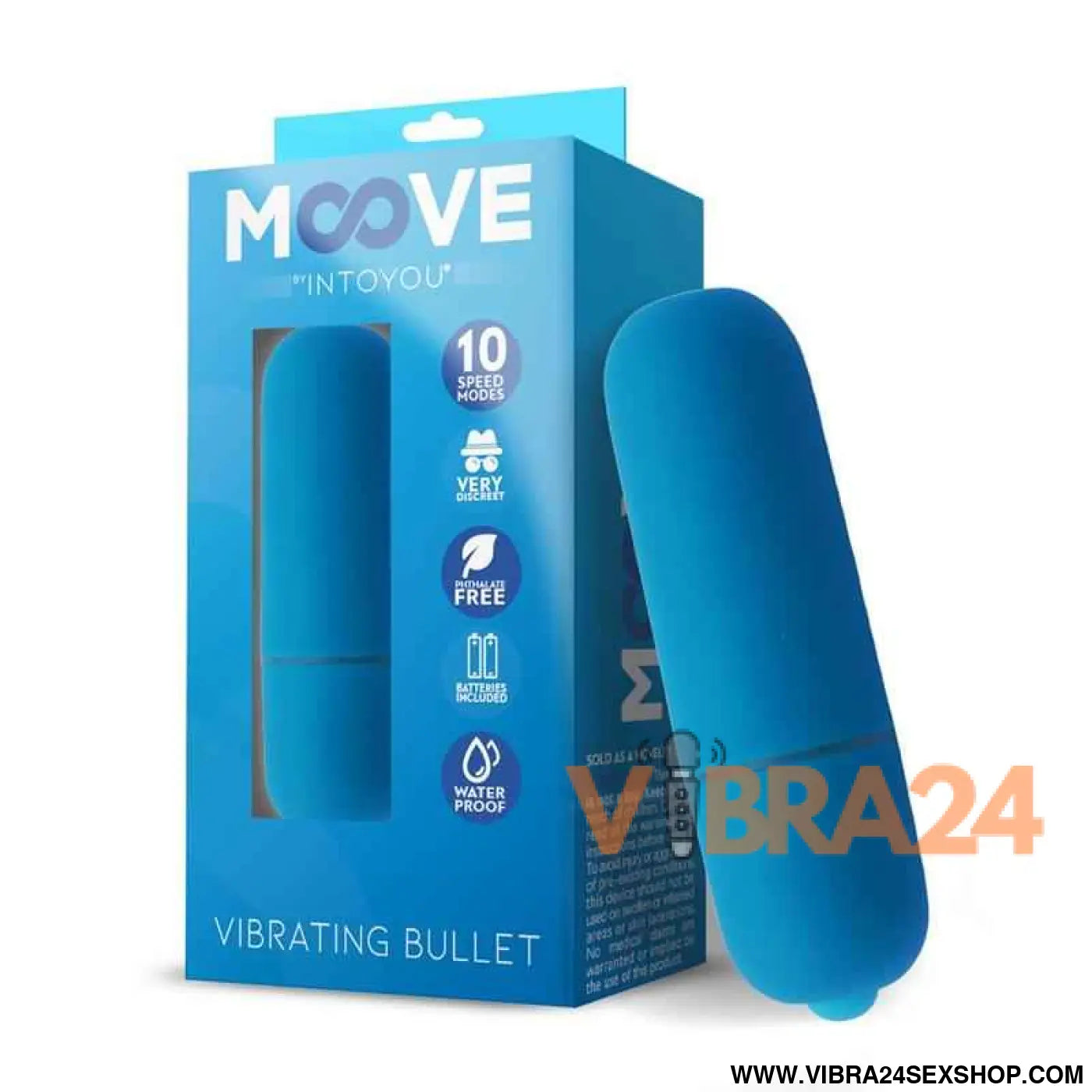 Vibrating Bullet 10 Functions Blue