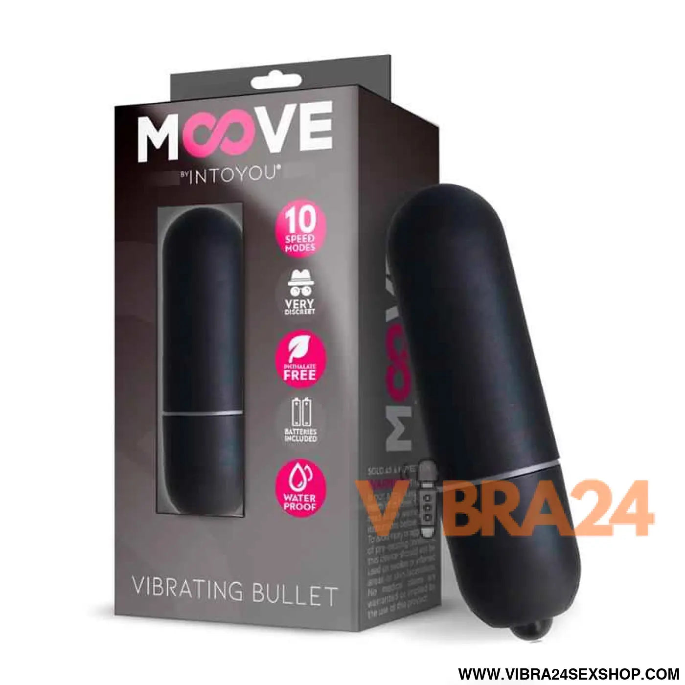 Vibrating Bullet 10 Speeds Black