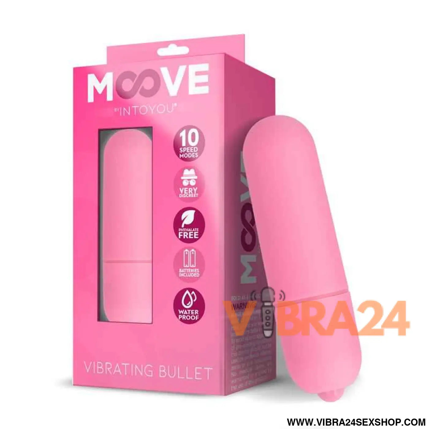 Vibrating Bullet 10 Speeds Pink