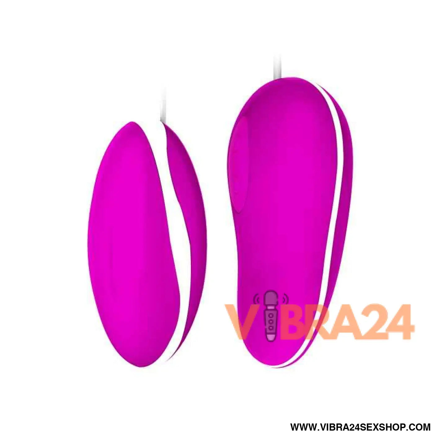Vibrating Egg Avery Pink and White
