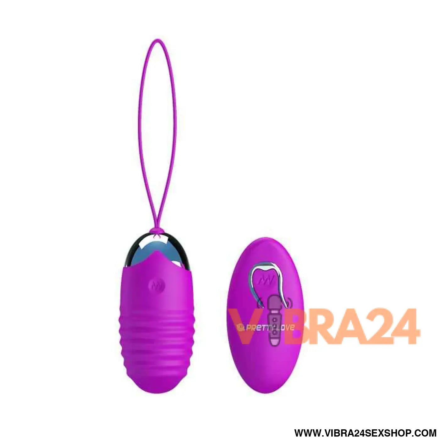 Vibrating Egg Jessica USB Purple