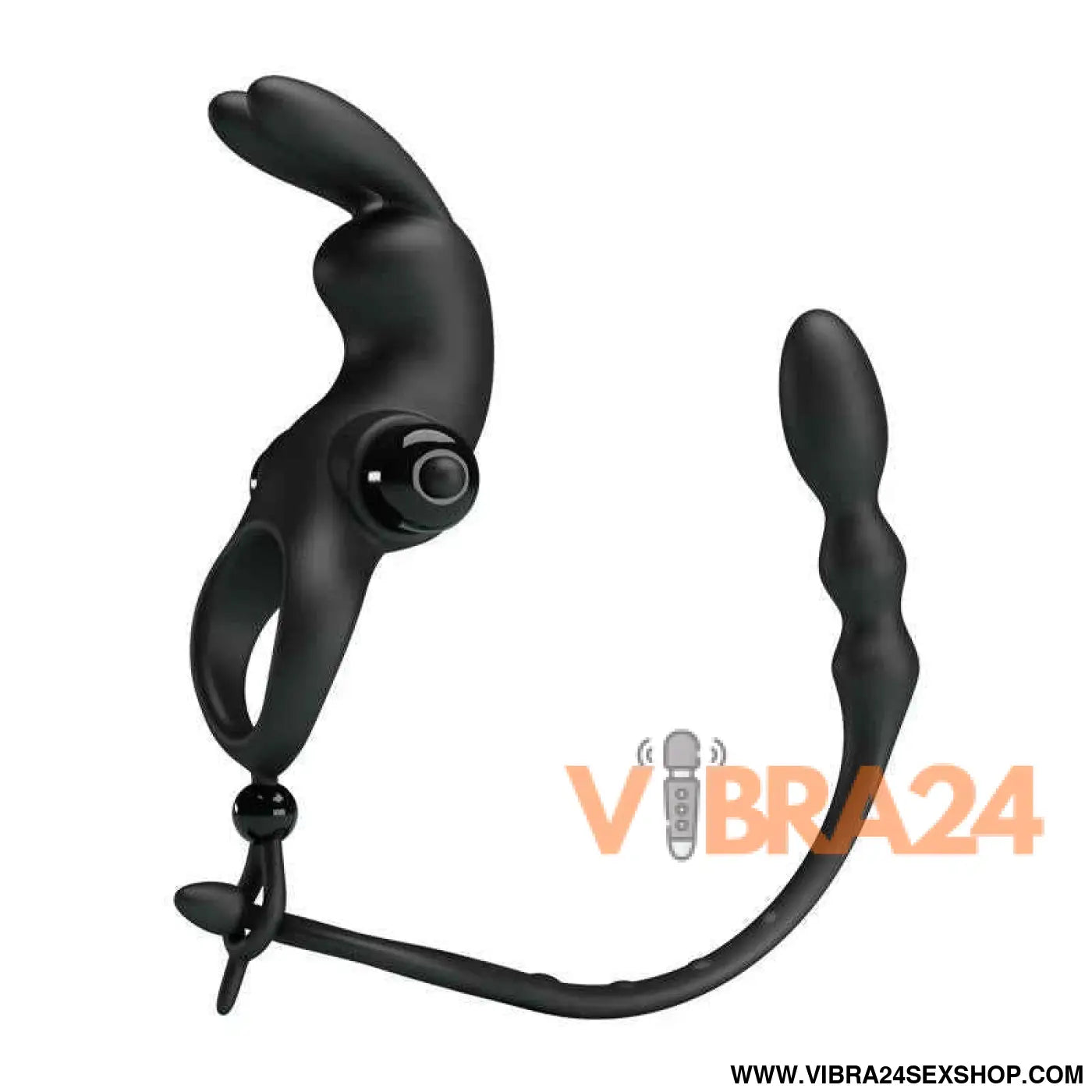 Vibrating Ring with Desmontable Anal Chain
