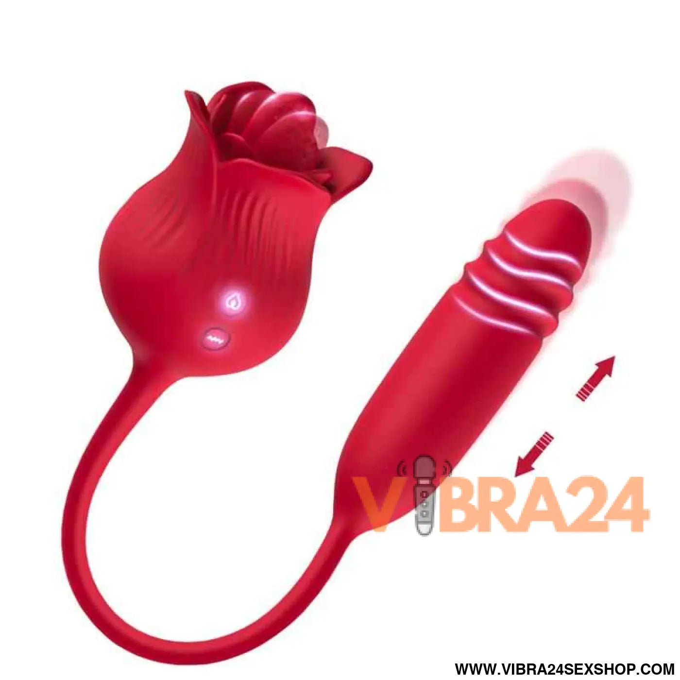 Vibrating Rose with Thrusting and Licking USB