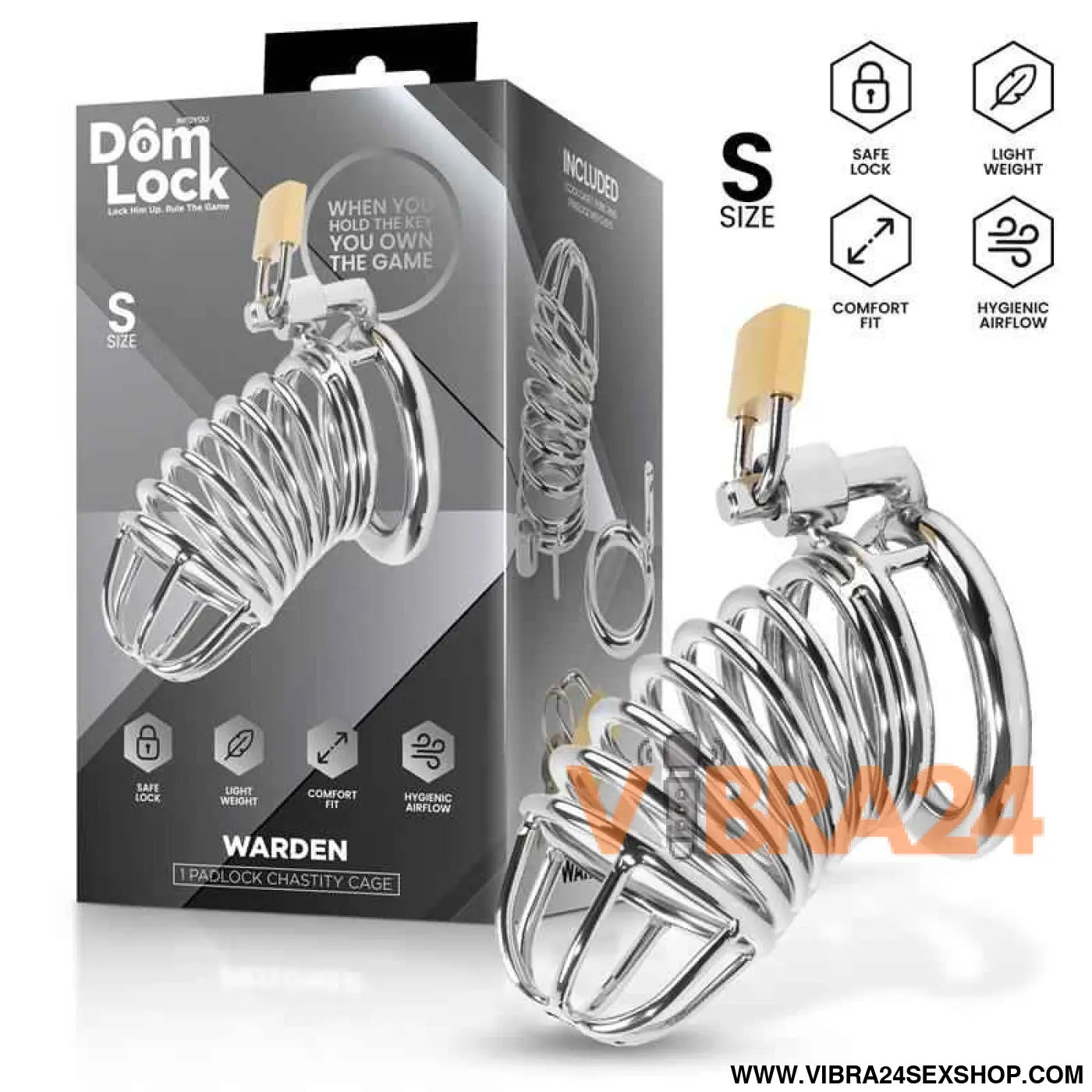 Warden Chastity Cage Size S