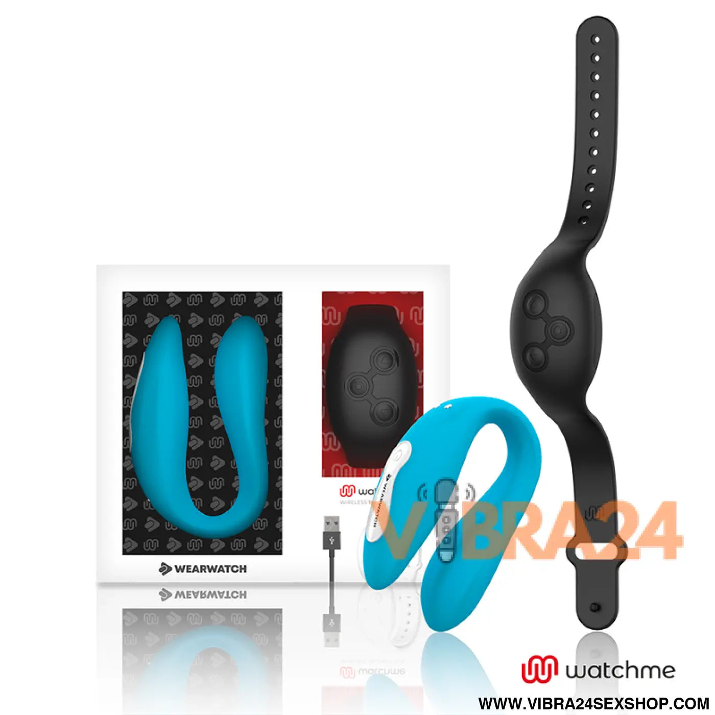 WEARWATCH - VIBRADOR DE TECNOLOGIA DUAL WATCHME INDIGO / JET