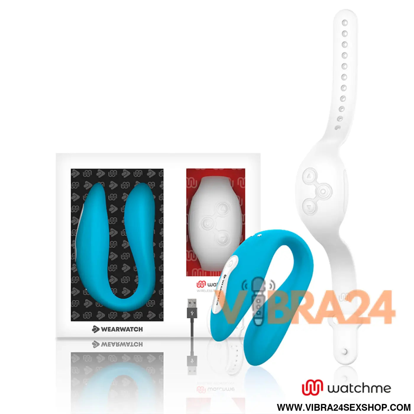 WEARWATCH - VIBRADOR DE TECNOLOGIA DUAL WATCHME INDIGO/NEVE