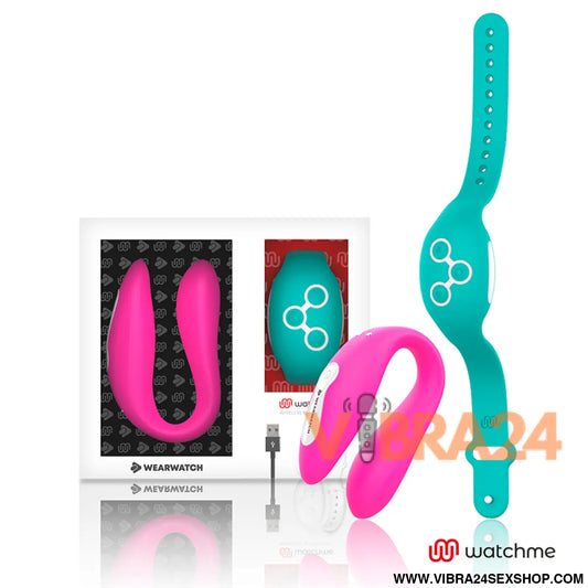 WEARWATCH - VIBRADOR WATCHME DE TECNOLOGIA DUPLA FÚCSIA / ÁGUA DO MAR