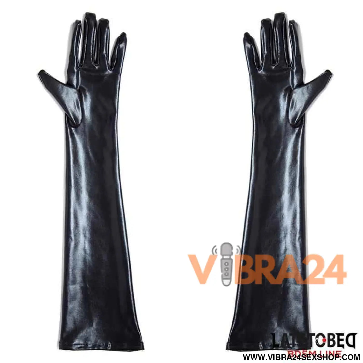 Wet Look Gloves One Size