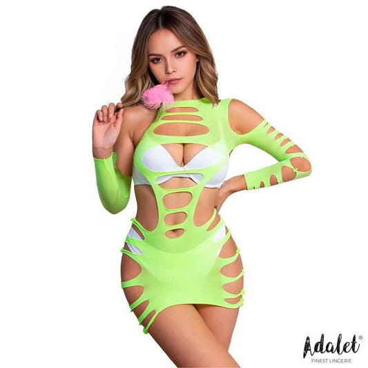 Willow Hollow-out Dress Yellow Fluor One Size
